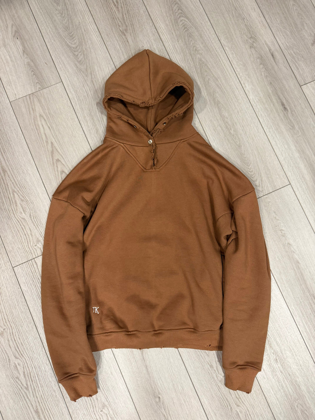 Button Hoodie (Brown)