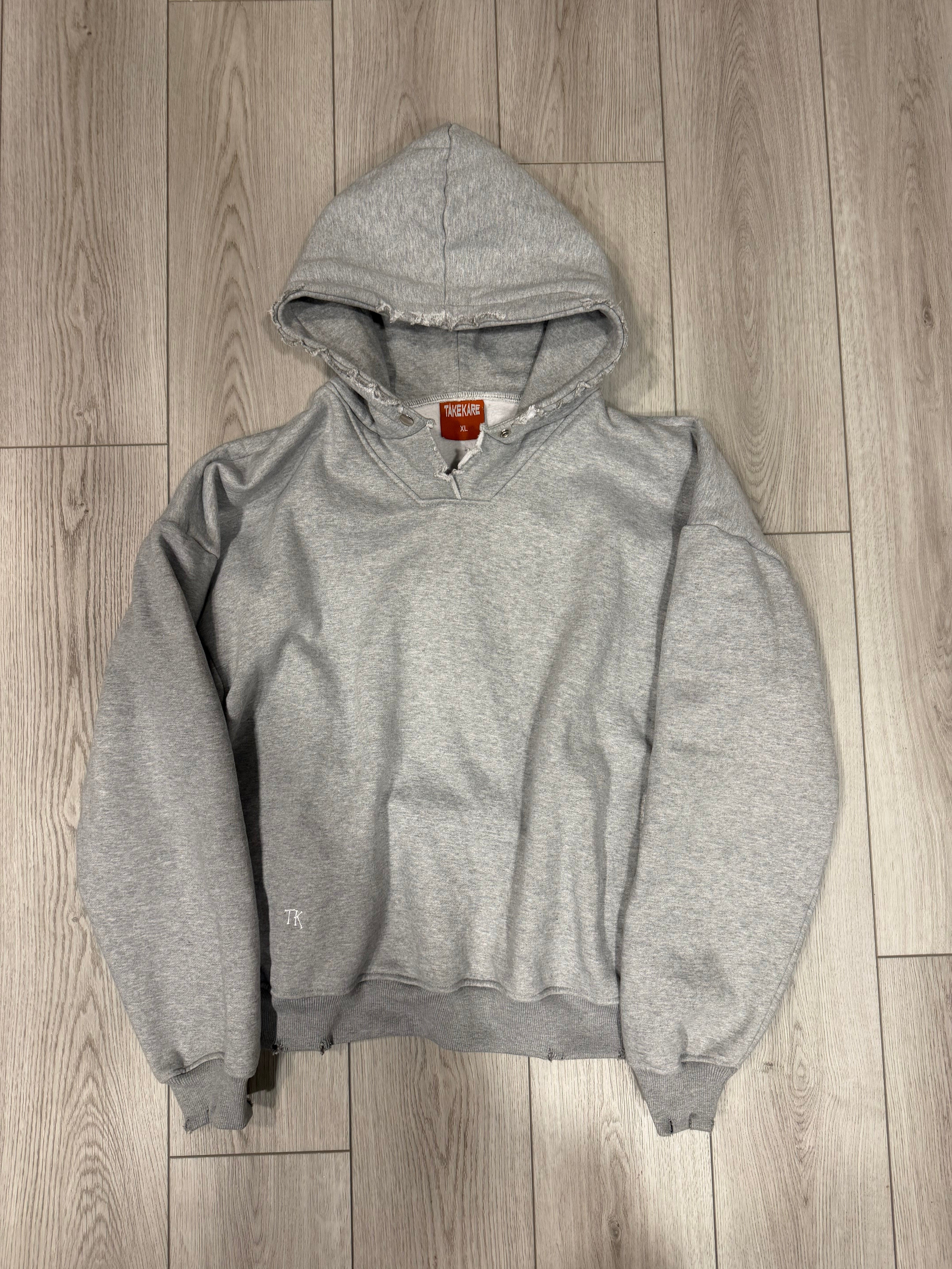 Button Hoodie (Brown) – TakeKareclothes