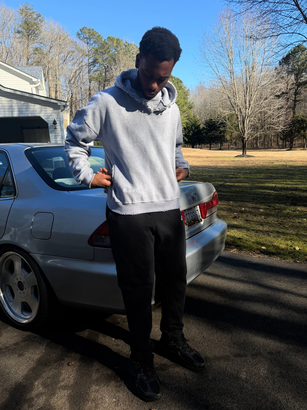 Button Hoodie (Grey)