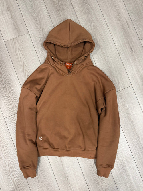 Button Hoodie (Brown)